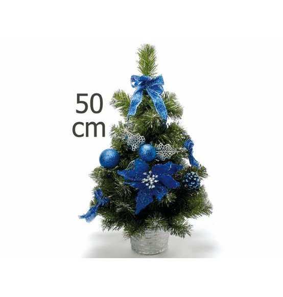 Albero Di Natale Argento E Blu.Albero Di Natale Artificiale Con Decori Blu Scatole Discount It Trasparenti In Cartone Portabottiglie Portaconfetti Nastri Bomboniere E Ragali