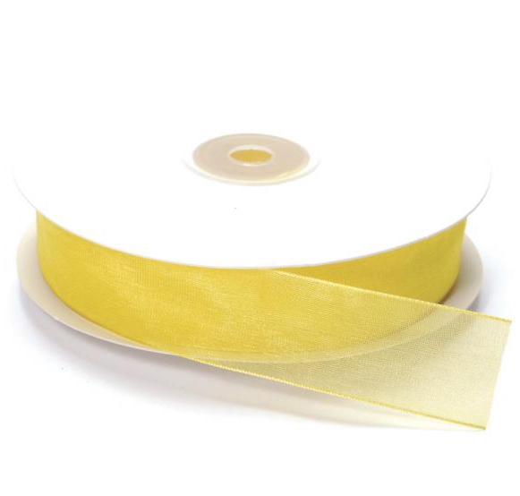 Nastro organza cangiante Giallo cm. 2x50mt.