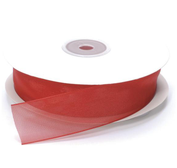 Nastro organza cangiante Rosso cm. 2x50mt.