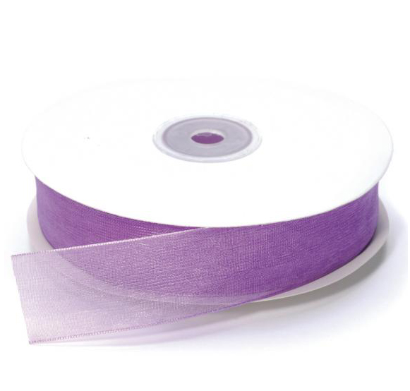 Nastro organza cangiante Glicine cm. 2x50mt.