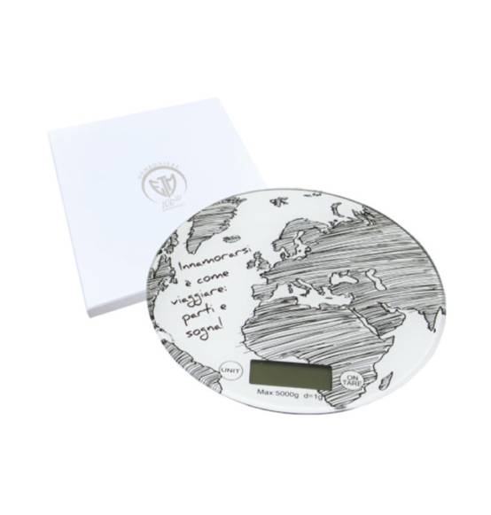 Bomboniera Nozze bilancia globo in vetro decorato con scatola regalo utile novità 2023 tema viaggio
