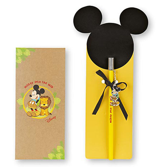 Bomboniera Matita Disney con ciondolino Mickey wild con bustina regalo cm. 17,5