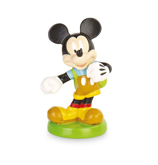 Bomboniera Battesimo Disney Mickey con zaino in resina cm. 5,6