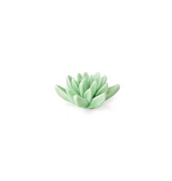 Bomboniera fiore verde in porcellana mm. Ø 50