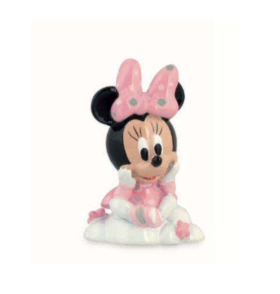 Bomboniera Disney in resina minnie rosa baby su nuvola mm. 50H