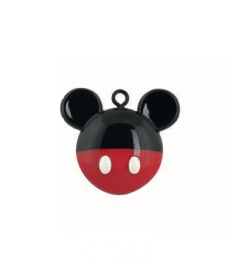 Bomboniera decorazione chiudipacco Disney topolino rosso e nero cm. 3,8