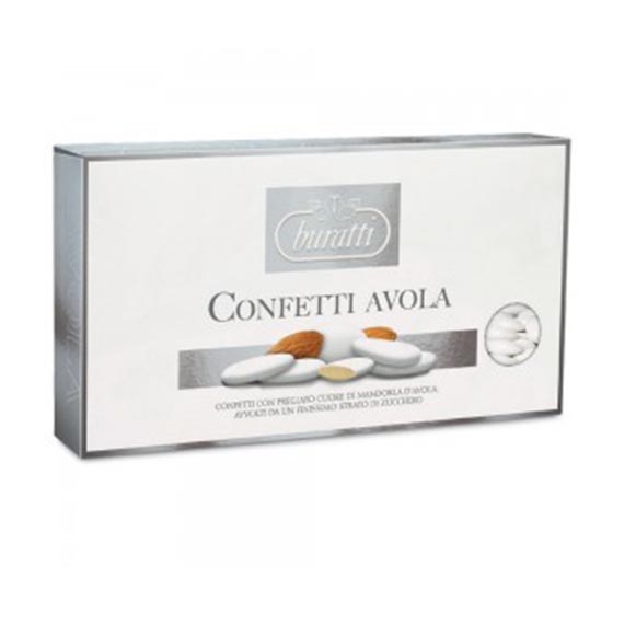 Confetti buratti torino bianchi alla mandorla 1kg.