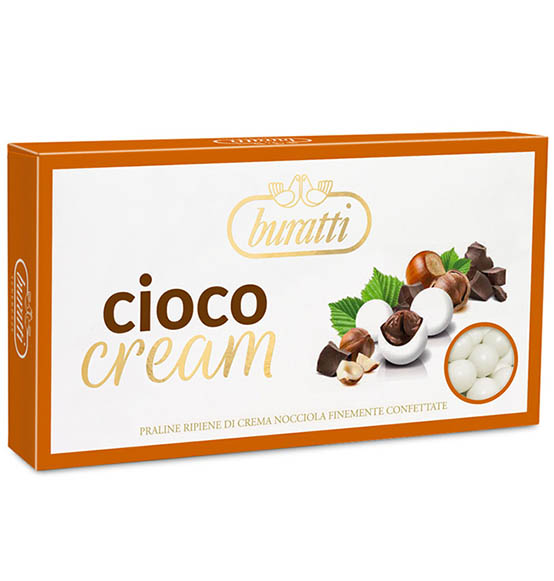 Confetti Buratti cioco cream colore bianco 1kg.