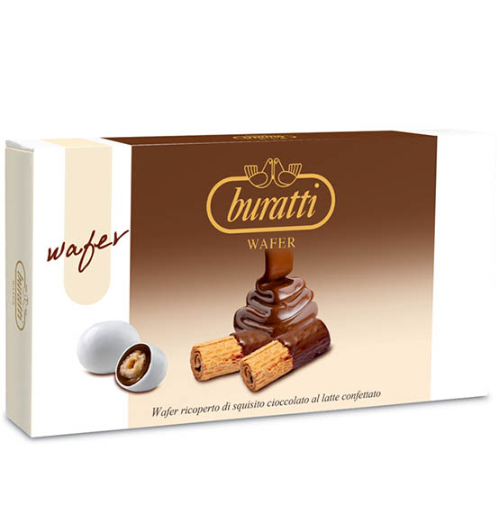 Confetti Buratti Wafer colore bianco 1kg.