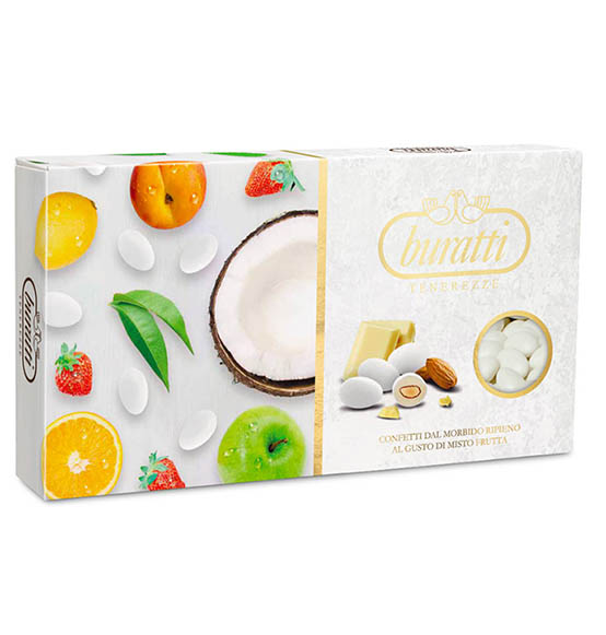 confetti Buratti Frutta colore bianco 1kg.