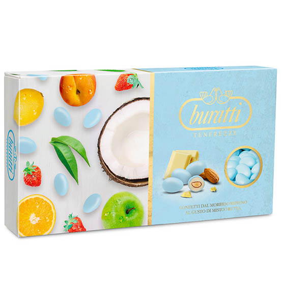 Confetti Buratti Frutta colore celeste 1kg.