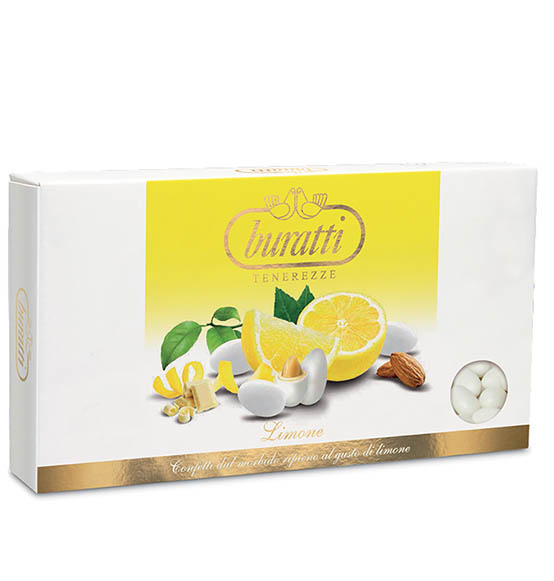 Confetti Buratti limone colore bianco 1kg.