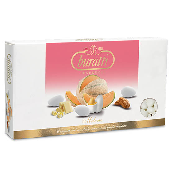 Confetti Buratti melone colore bianco 1kg.