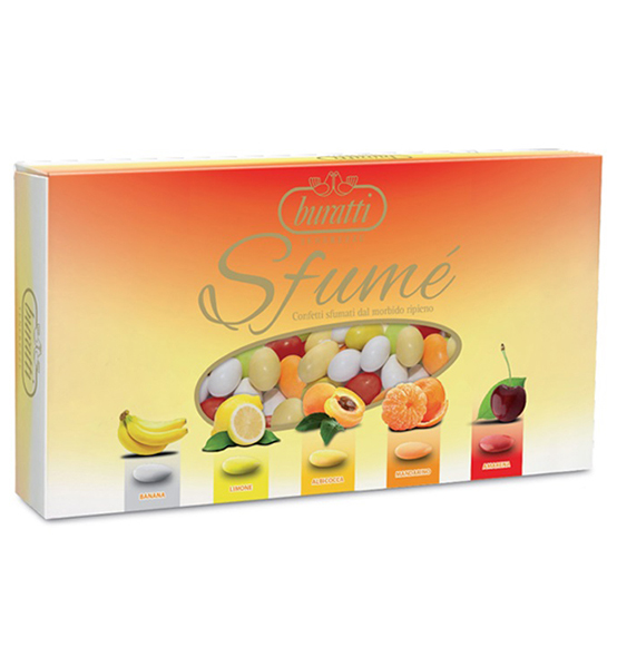 Confetti cioccomandorla Buratti sfumati arancio linea "Sfumé" 1kg.