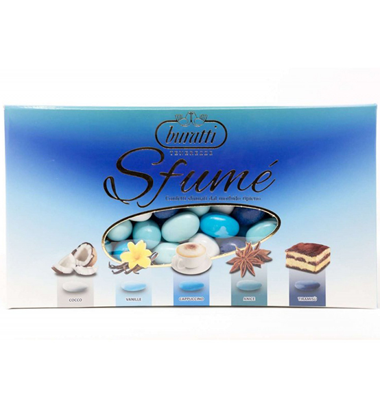 Confetti cioccomandorla Buratti sfumati azzurro linea "Sfumé" 1kg.