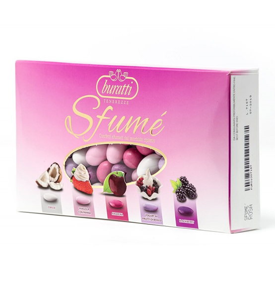 Confetti cioccomandorla Buratti sfumati rosa linea \"Sfumé\" 1kg.