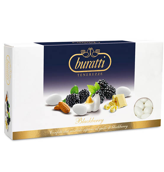 Confetti Buratti Blackberry colore bianco 1kg.