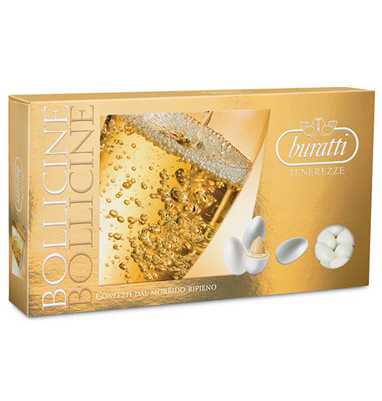 confetti Buratti Bollicine colore bianco 1kg.