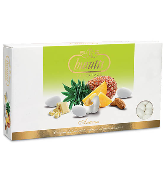 Confetti Buratti ananas colore bianco 1kg.