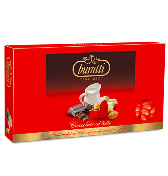 Confetti Buratti classico colore rosso 1kg.