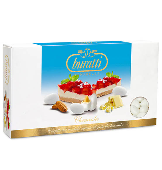 Confetti Buratti Ciocomandorla cheesecake colore bianco 1kg.