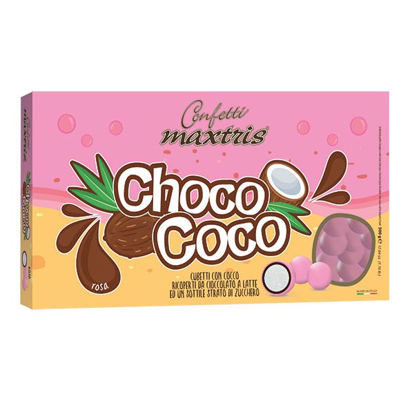 Confetti maxtris party Chocococo colorati rosa 500 Gr