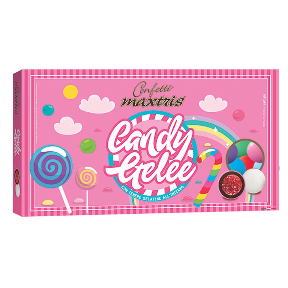 Confetti maxtris party candy gelee mix colorati 500 Gr