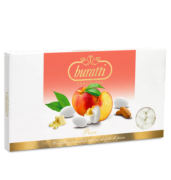 Confetti Buratti pesca colore bianco 1kg.