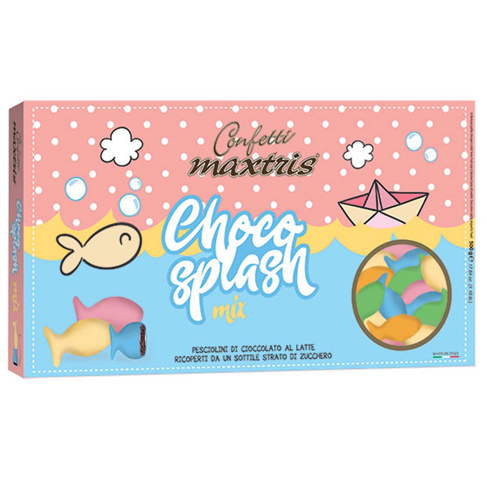 Confetti maxtris party pesciolini choco splash mix colorati 500 Gr