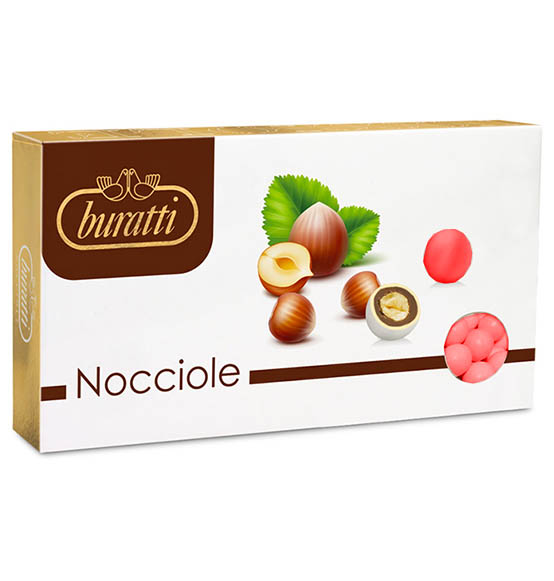 Confetti Buratti nocciola e cioccolato rosso senza glutine 1kg.