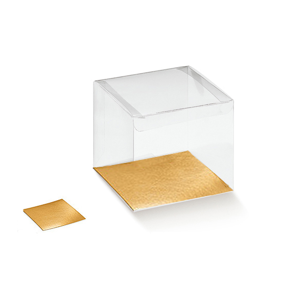 Fondo piano in oro per scatole mm.50x50