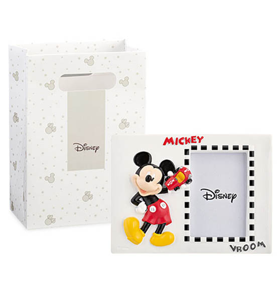 Bomboniere Topolino Disney cornice portafoto con sacchettino nuova linea 2020 Mickey go