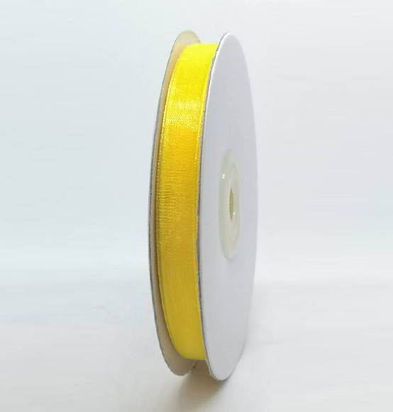 Nastro organza cangiante Giallo cm. 1x50mt.