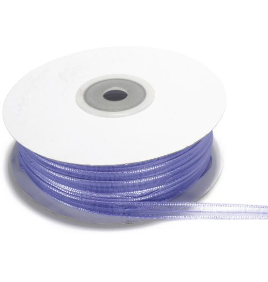 Nastro in velo con tirante lavanda mm. 6x50mt