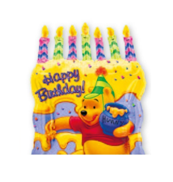 PALLONCINO BUON COMPLEANNO WINNIE  THE POOH CM 48X58