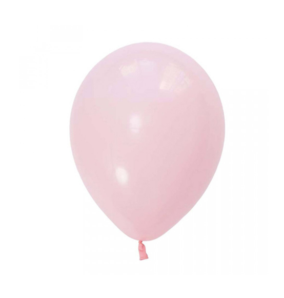 100PZ PALLONCINO TONDO ROSA PASTELLO CM 13