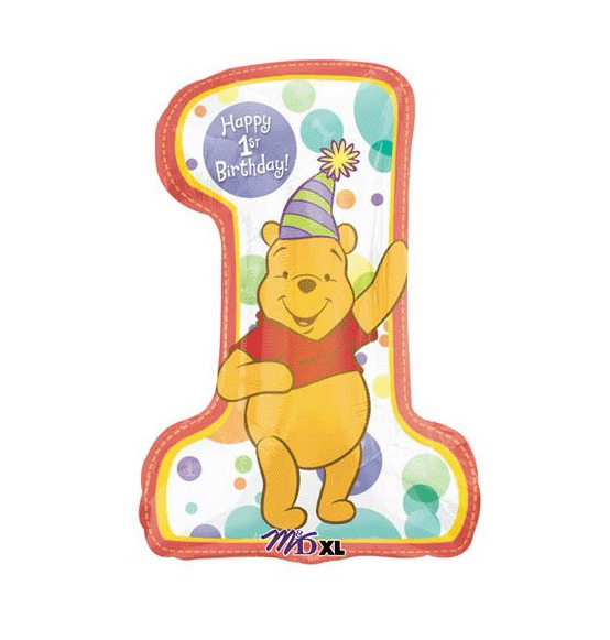 PALLONCINO WINNIE THE POOH PRIMO ANNO CM 53X71