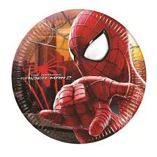 8PZ. PIATTI SPIDERMAN DIAM 23 CM