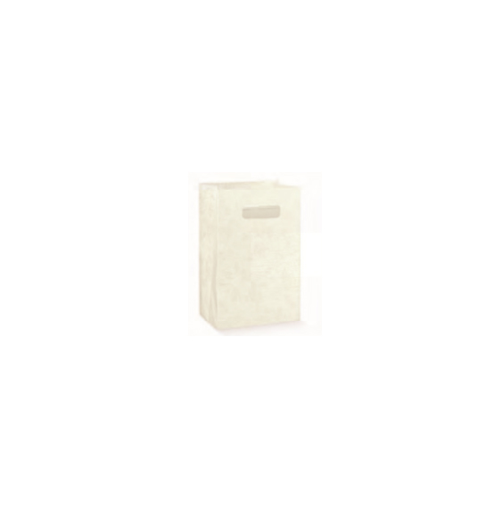 100Pz. Shopper con foro tela bianco mm. 190x90x250