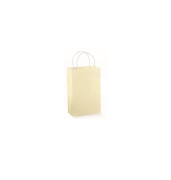 100Pz. Shopper manico in cordino seta avorio mm. 230x100x300