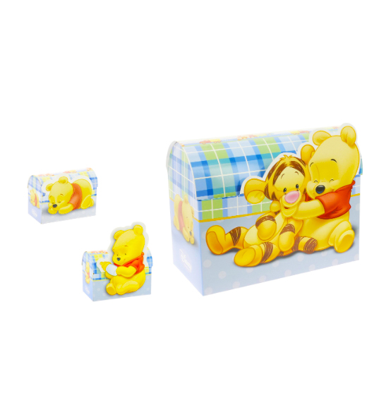 Scatoline Winnie The Pooh portaconfetti Disney nascita o battesimo