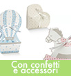 Scatoline Portaconfetti complete di confetti e accessori