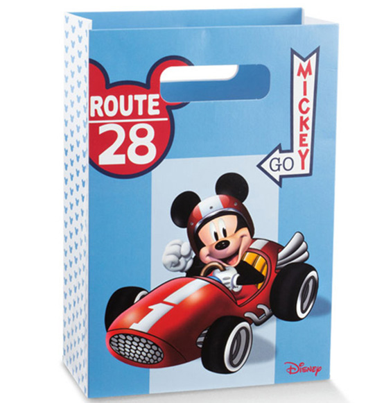Shoppers sacchetto Disney topolino Mickey go Battesimo Nascita cm 16x7,5x23