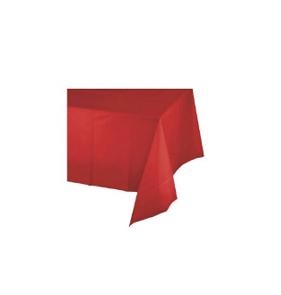 TOVAGLIA IN PLASTICA ROSSA  CM 137 X 274