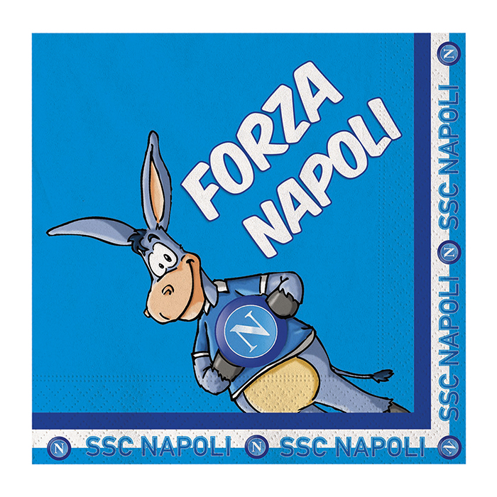 10PZ. TOVAGLIOLI FORZA NAPOLI CALCIO CM 33X33