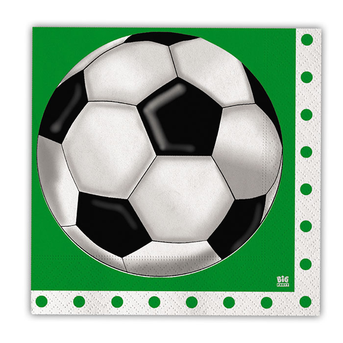 20PZ. TOVAGLIOLI PALLONE CALCIO CM 33X33