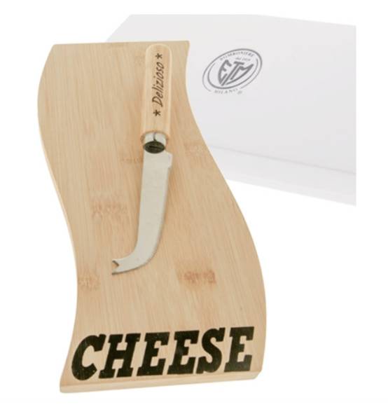 Bomboniera Matrimonio set formaggio piccolo con tagliere in legno con scatola regalo utile novità 2023