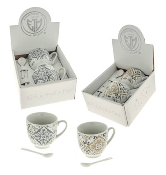 Bomboniera Nozze set Cappuccino matrimonio novità originale 2023 tema Maiolica