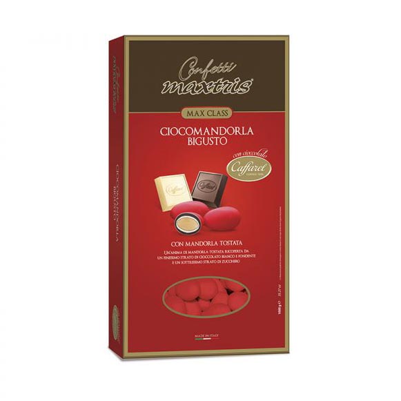 Confetti maxtris caffarel ciocomandorla bigusto rosso 1kg.