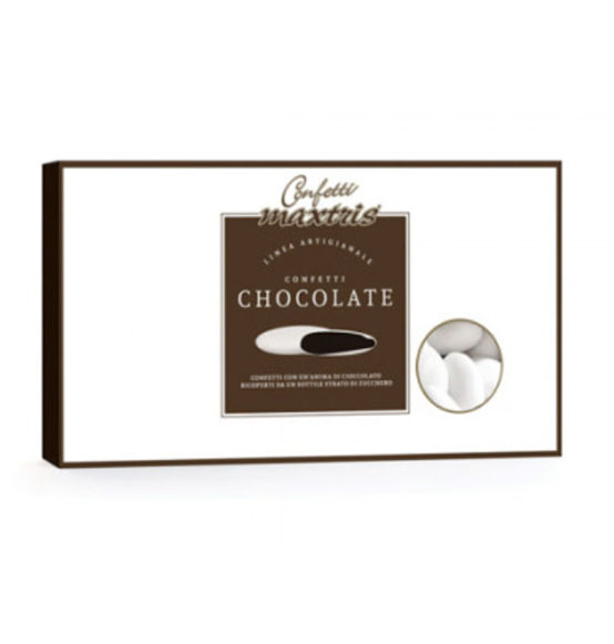 Confetti Maxtris al Cioccolato fondente colore bianco 1kg.